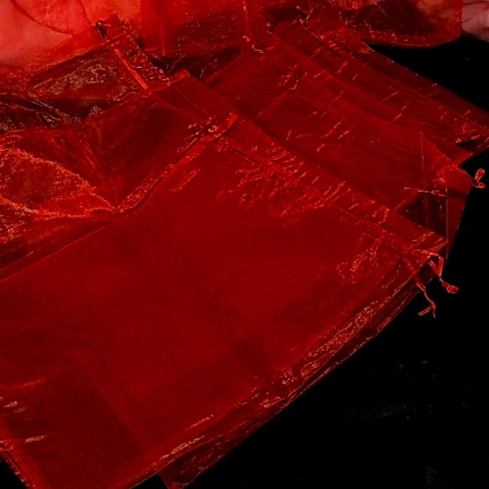 ✅️10 ct   Sheer Organza Favor Bags 12 X 16